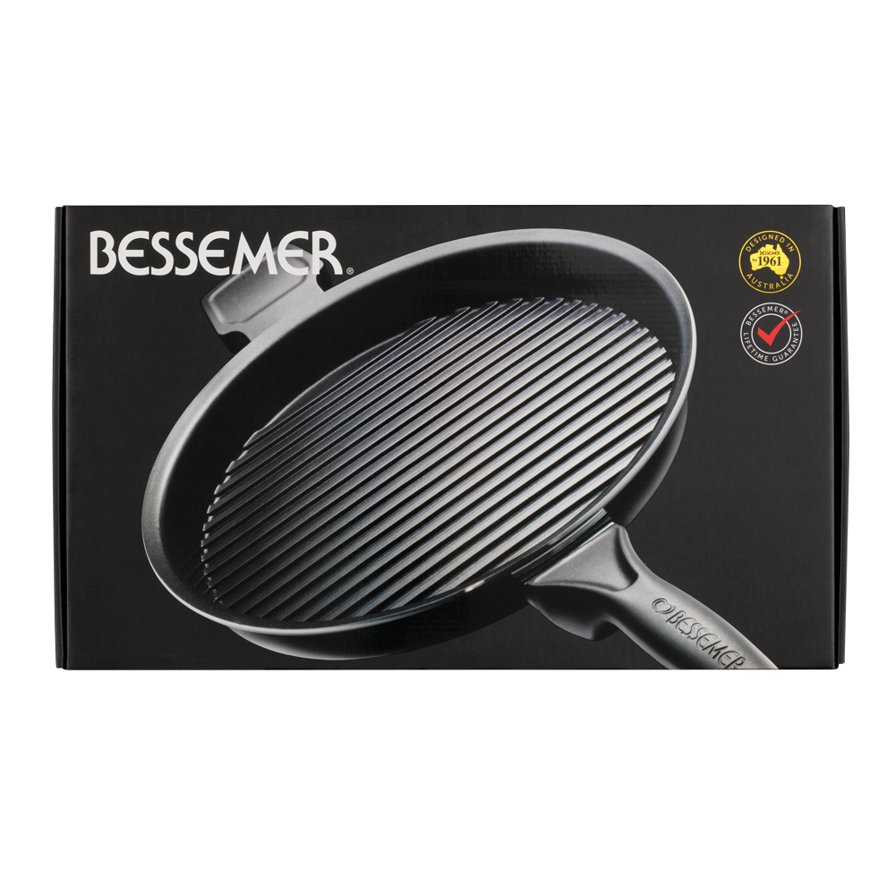Bessemer Black Grill Pan 32cm