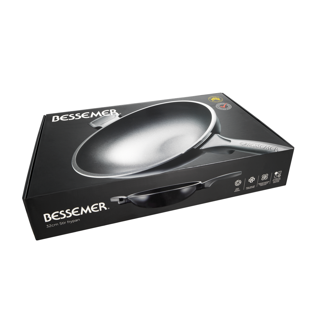 Bessemer Black Stir Frypan 32cm