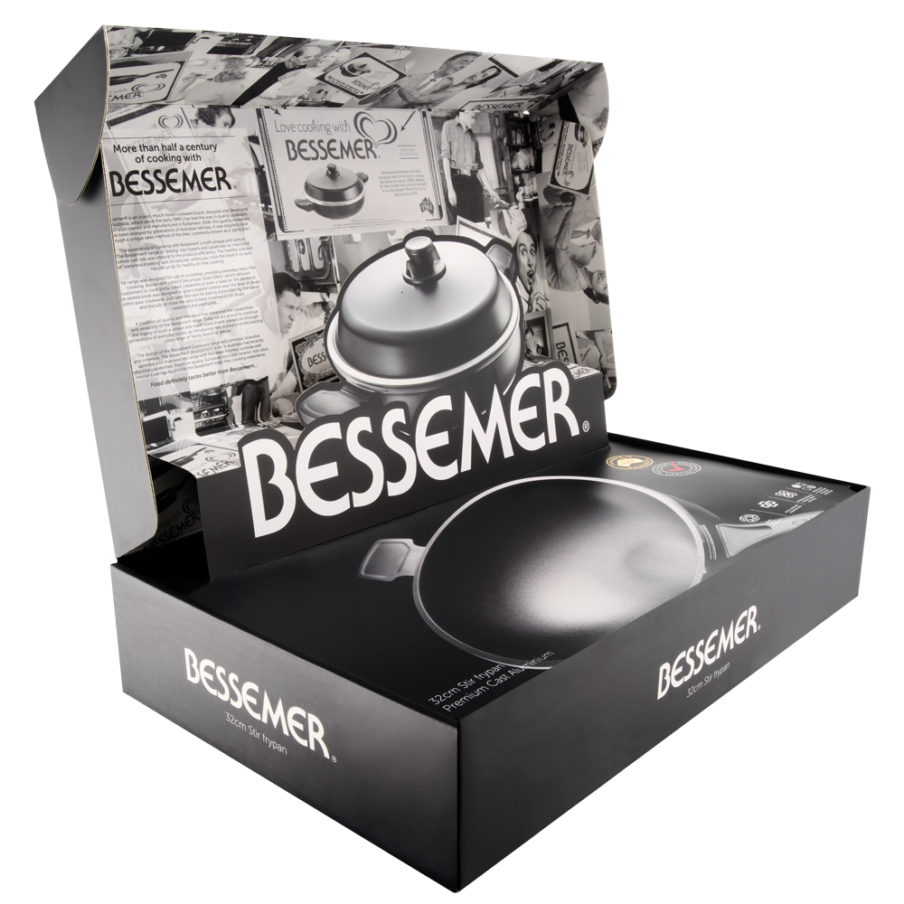 Bessemer Black Stir Frypan 32cm