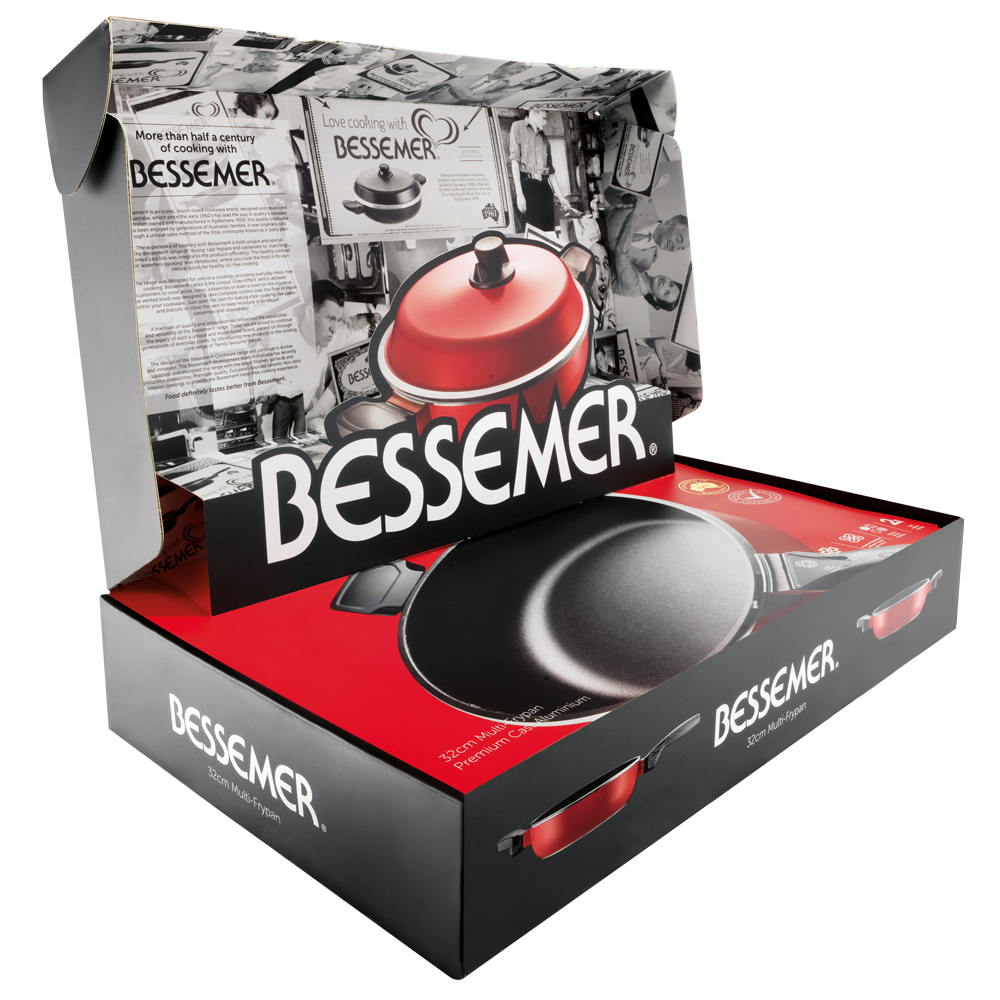 Bessemer Red Multi Frypan 32cm