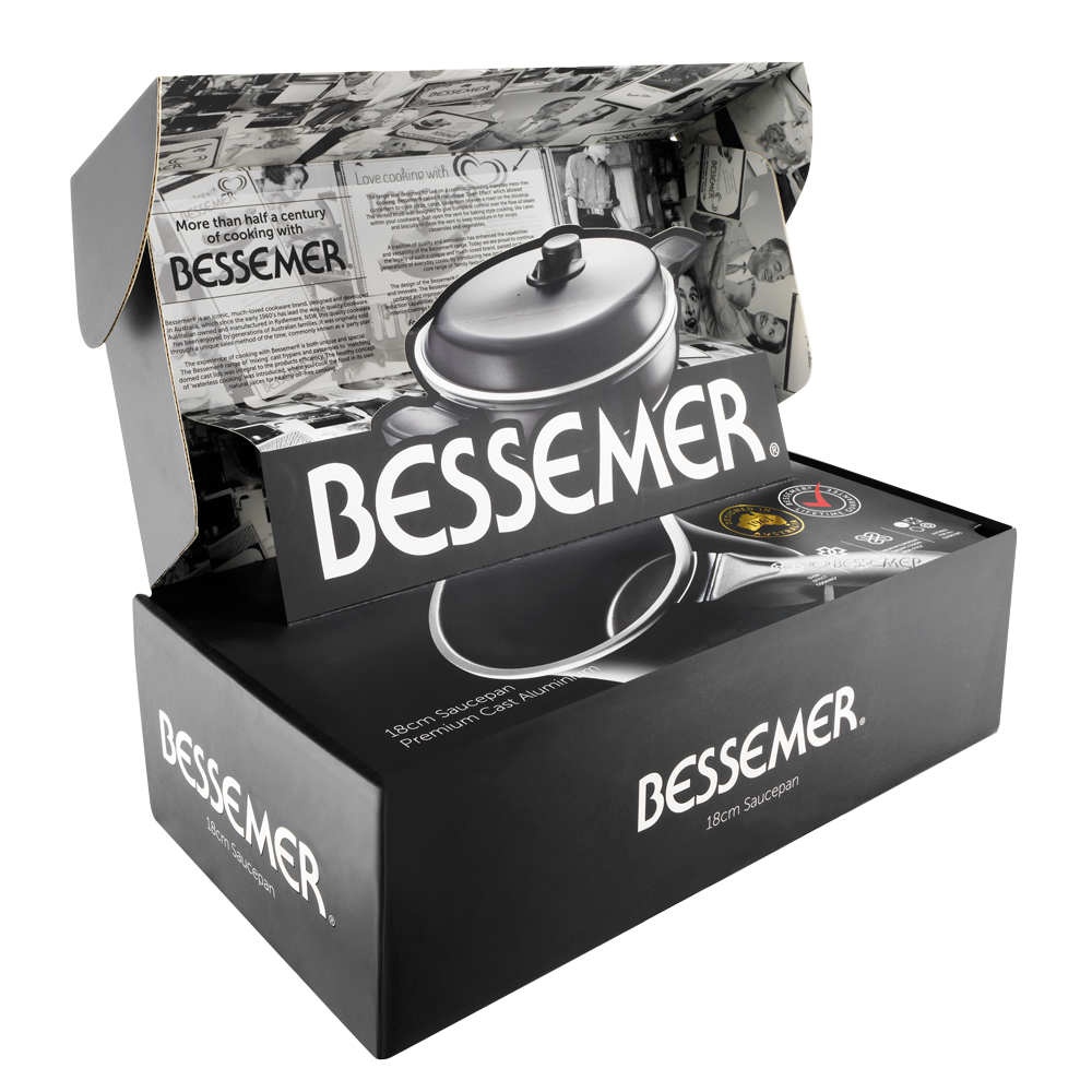 Bessemer Black Saucepan 18cm