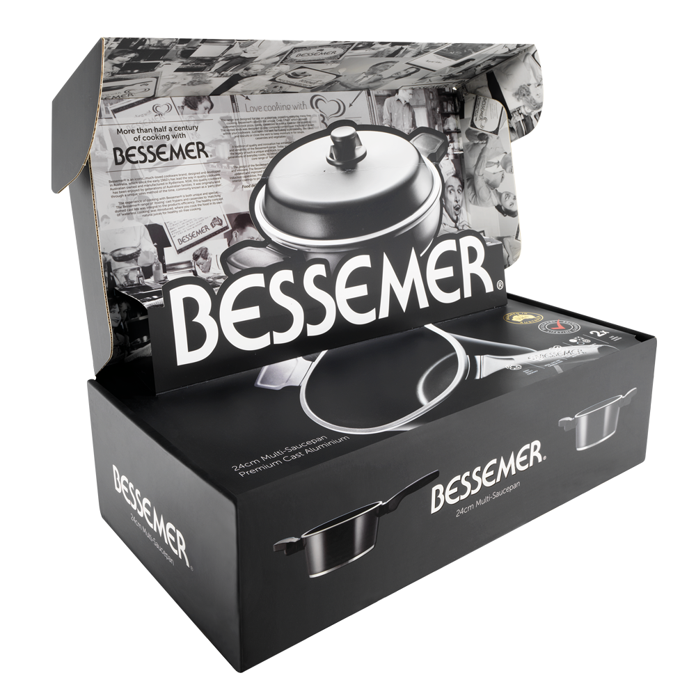 Bessemer Black Multi Saucepan 24cm