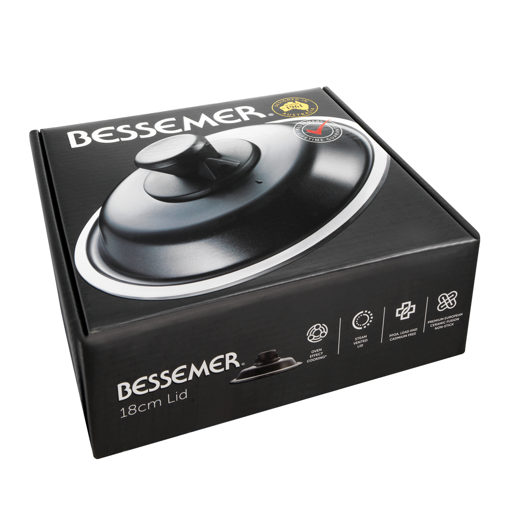 Bessemer Black Universal Lid 18cm