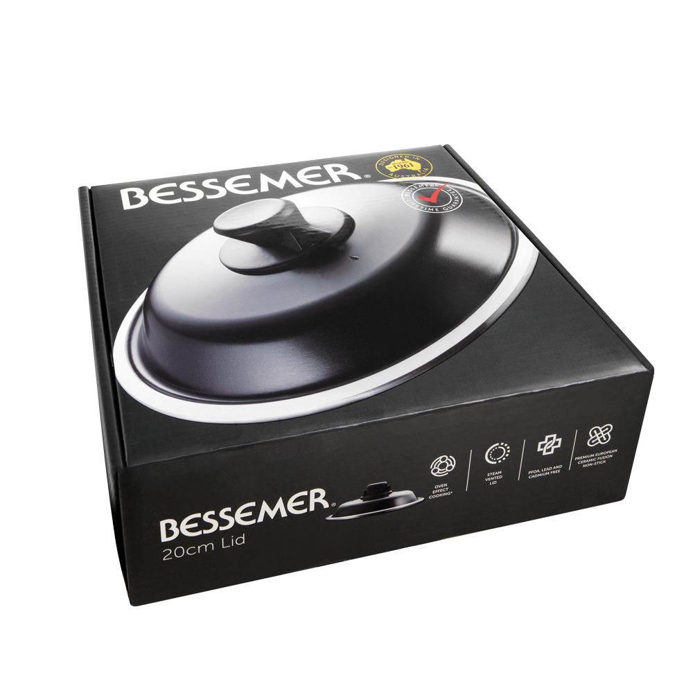 Bessemer Black Universal Lid 20cm