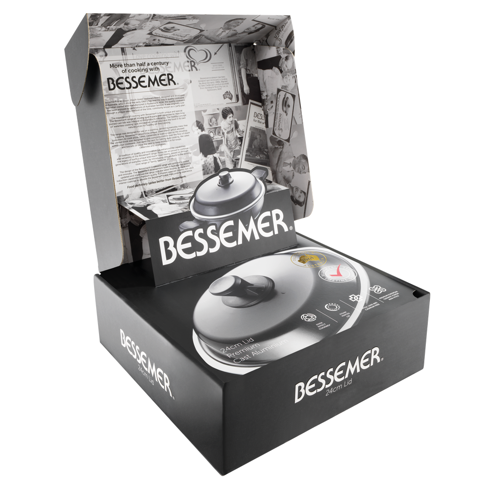 Bessemer Black Universal Lid 24cm