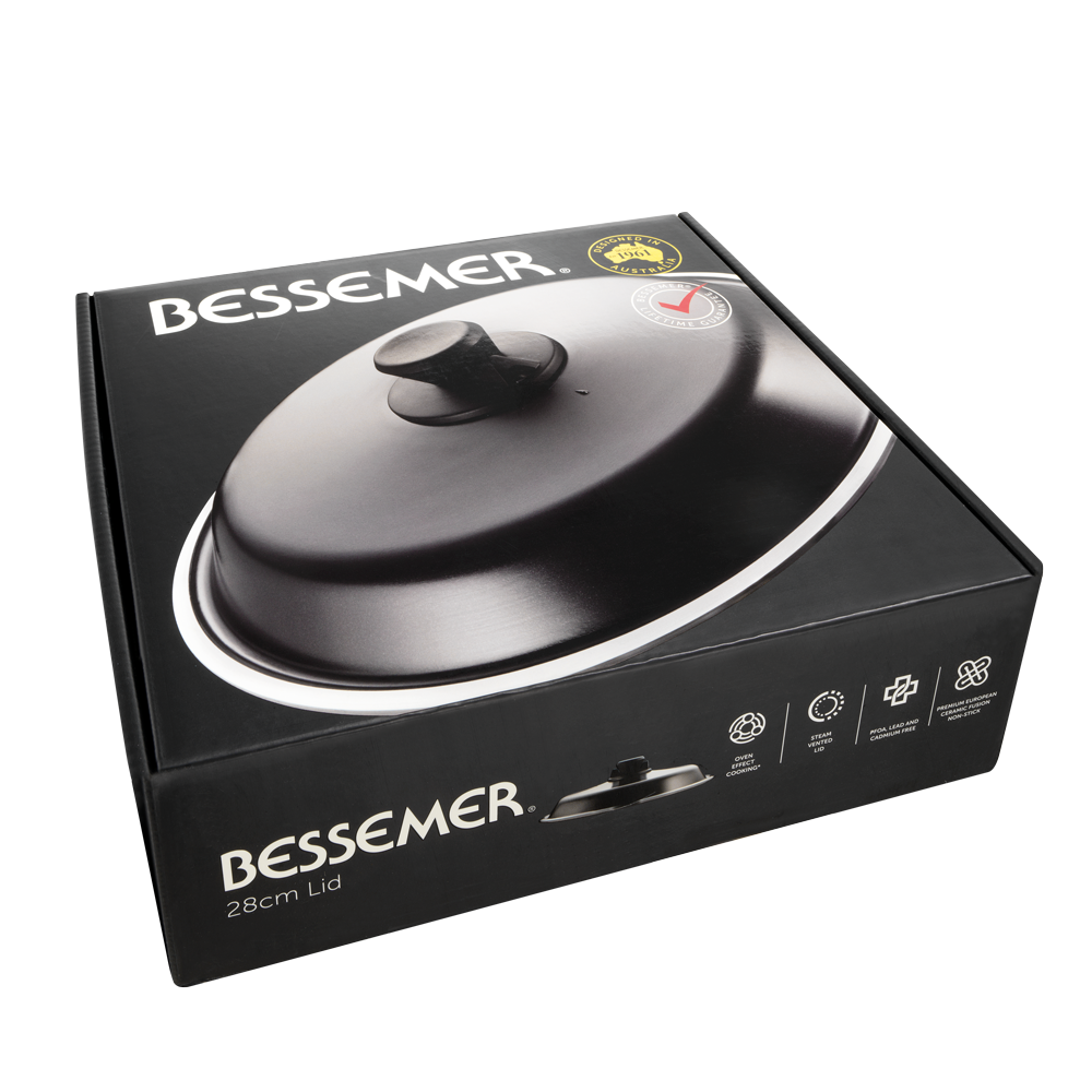 Bessemer Black Universal Lid 28cm