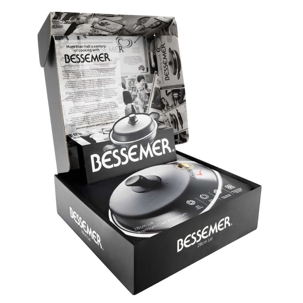 Bessemer Black Universal Lid 28cm