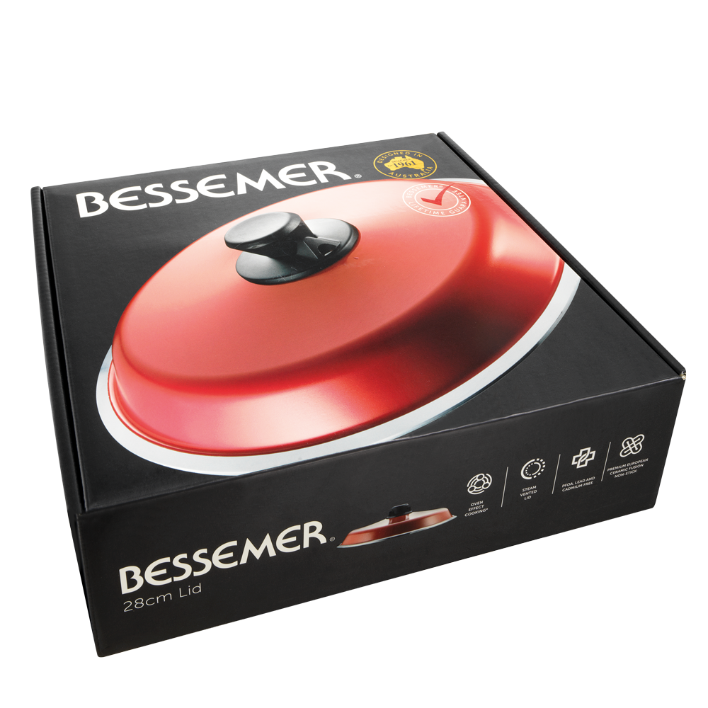 Bessemer Red Universal Lid 28cm