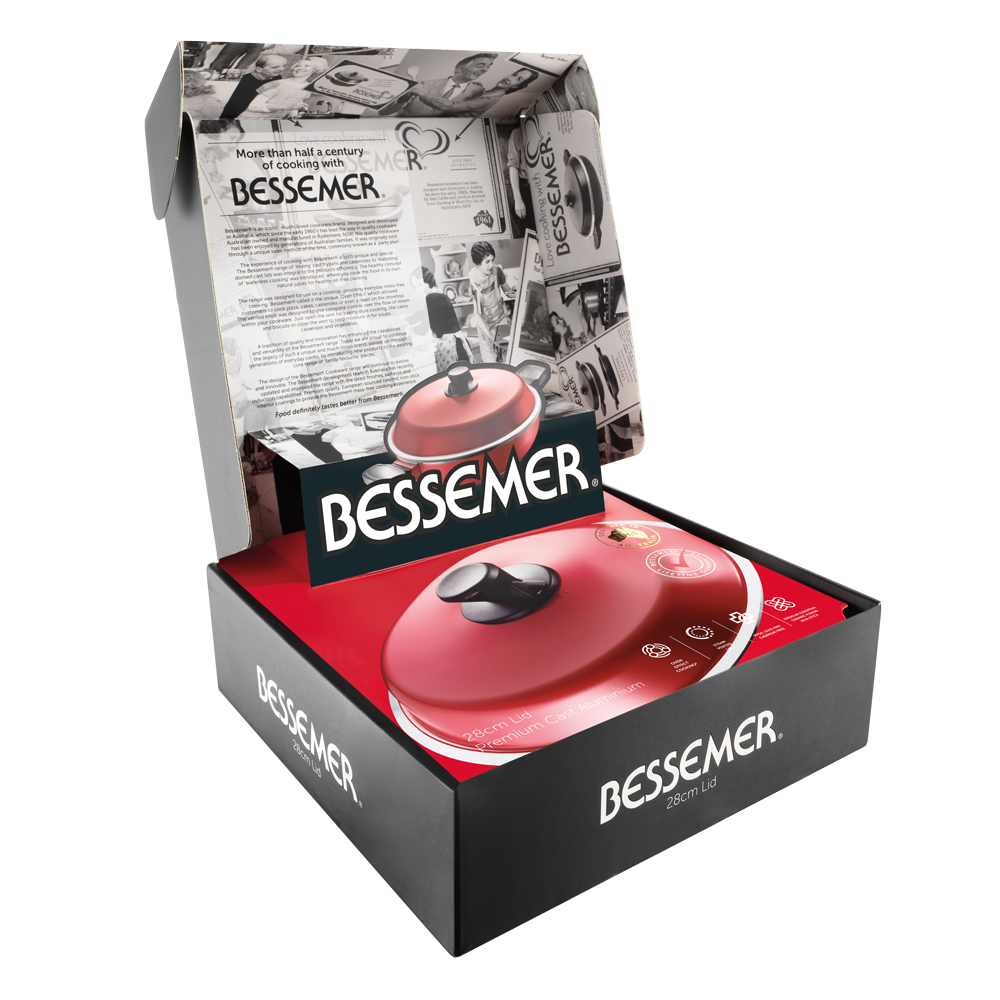 Bessemer Red Universal Lid 28cm