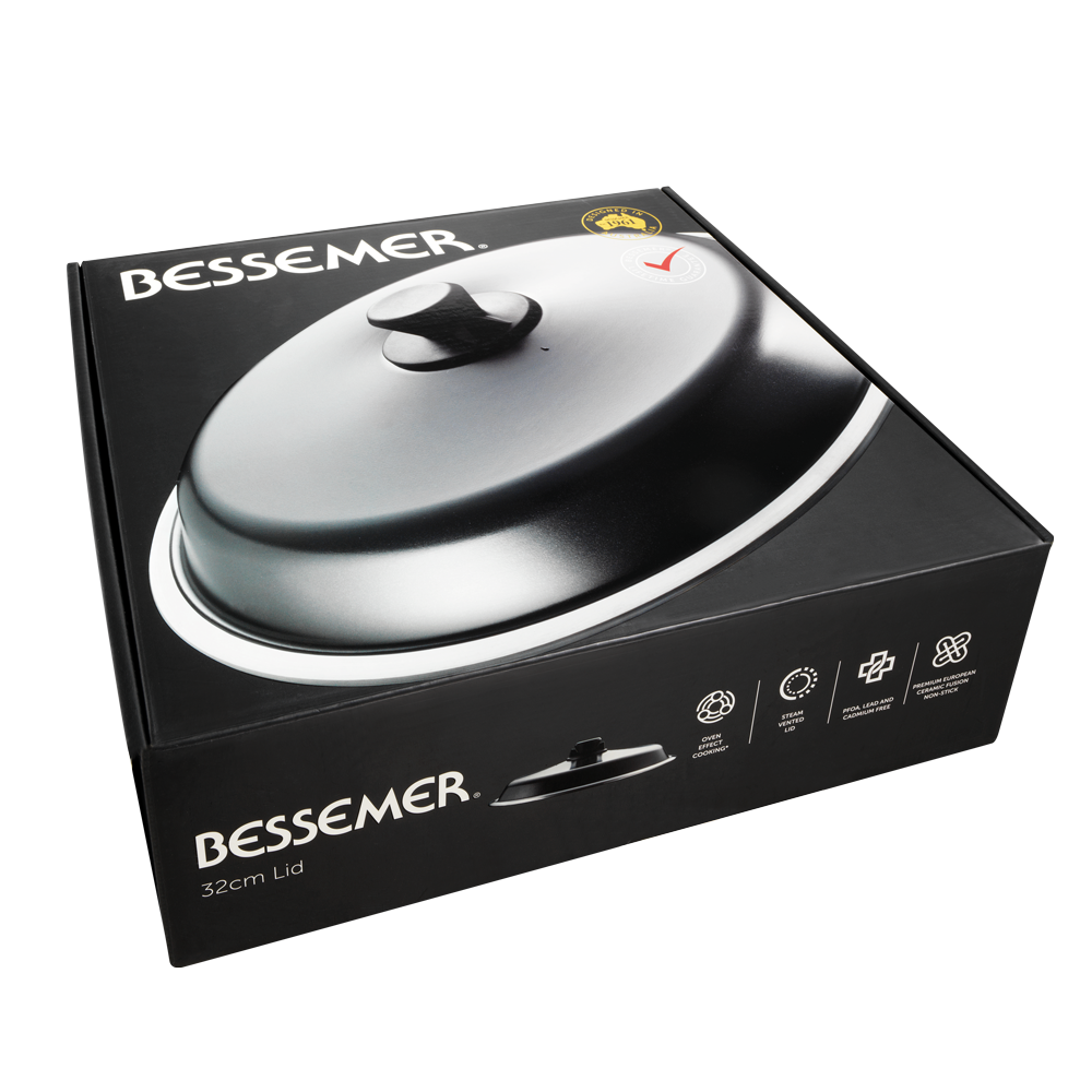 Bessemer Black Universal Lid 32cm
