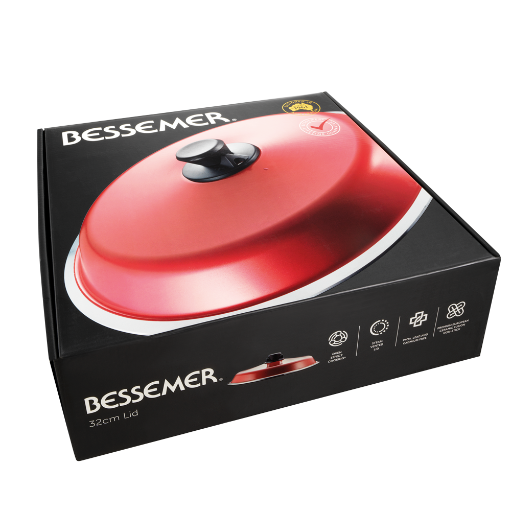 Bessemer Red Universal Lid 32cm