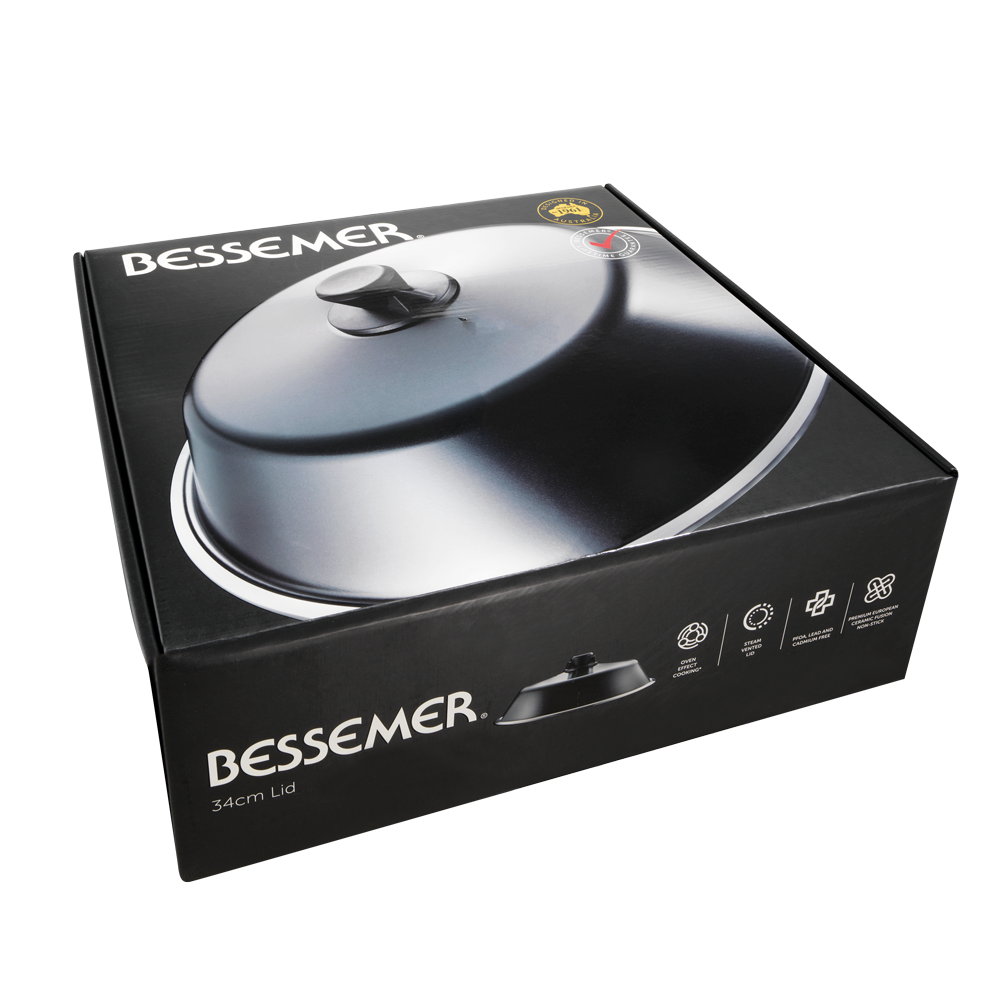 Bessemer Black Universal Lid 34cm