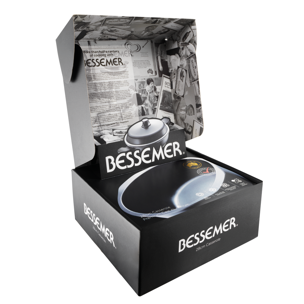 Bessemer Black Casserole 28cm