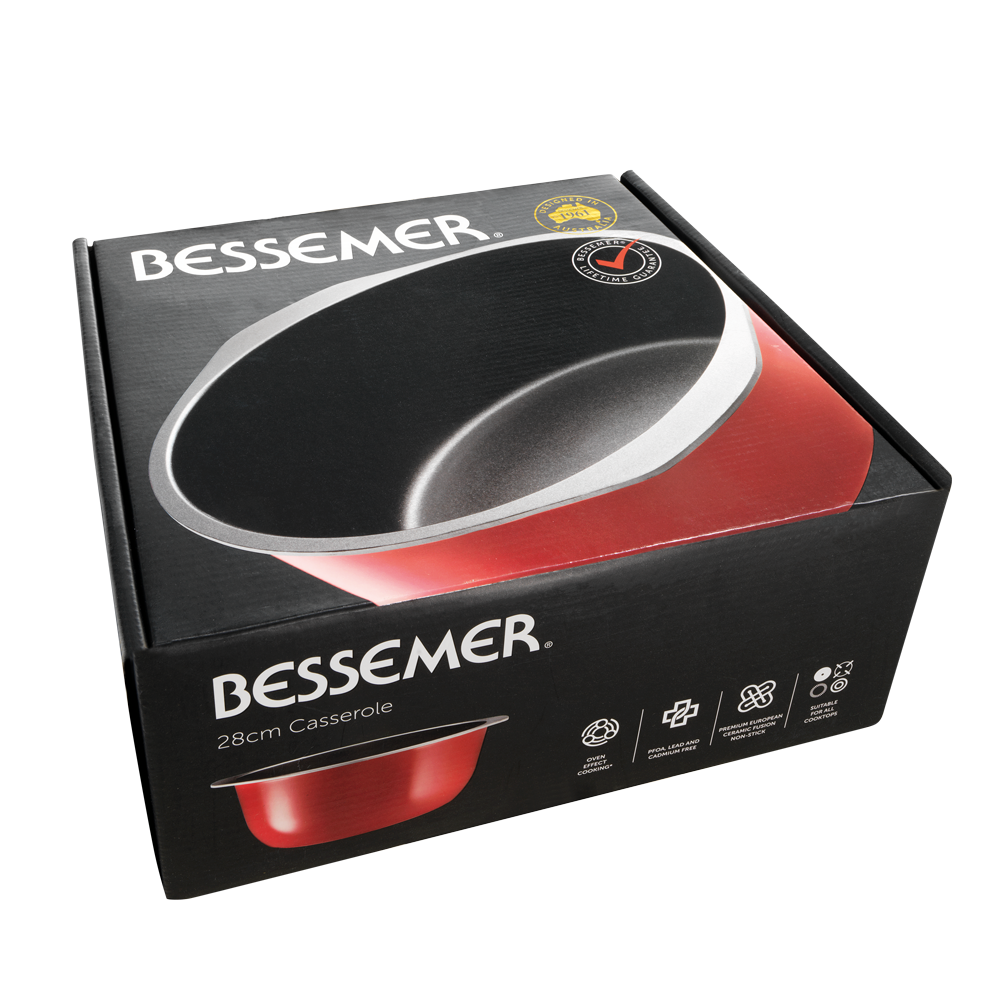 Bessemer Red Casserole 28cm