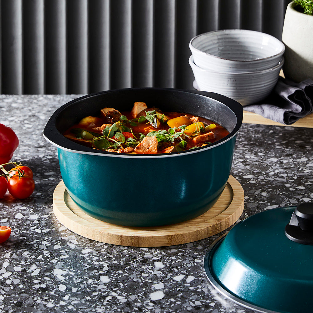Bessemer Teal Casserole 28cm