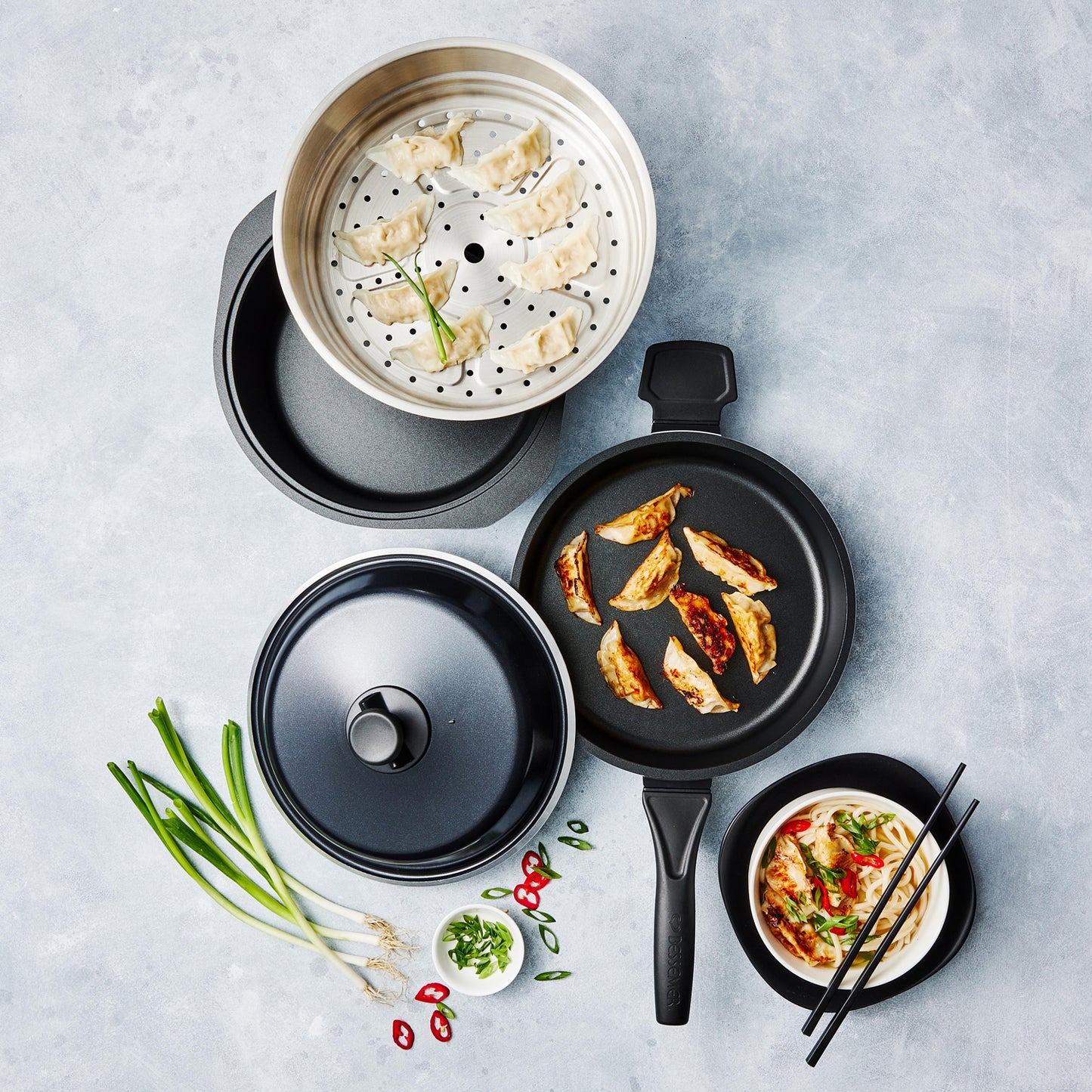 Bessemer 4 Piece Cookware Set 28cm