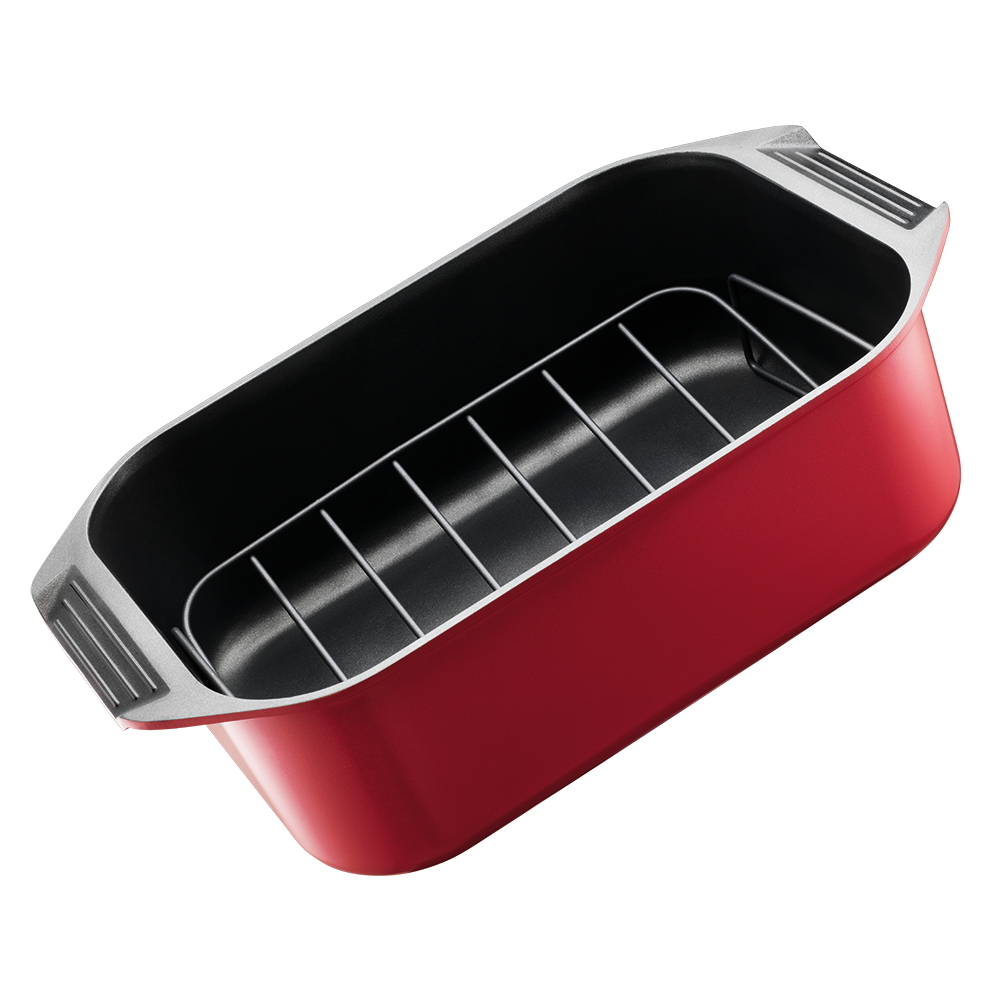 Bessemer Red Non Stick Roaster & Grill 34cm