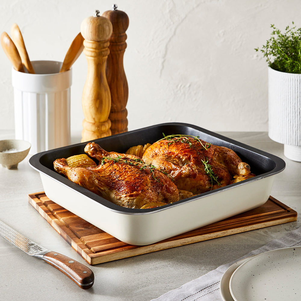 Roast Chicken and Hasselback Potatoes Bessemer recipe