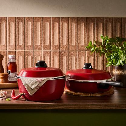 Bessemer Red 4 Piece Assorted Cookware Set