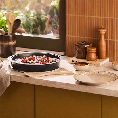 Bessemer Black Round Baking Dish 34cm