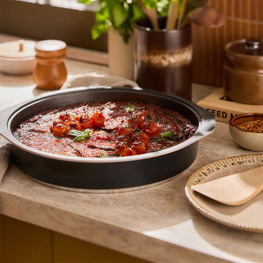 Bessemer Black Round Baking Dish 34cm