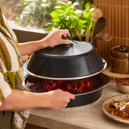 Bessemer Black Round Baking Dish 34cm