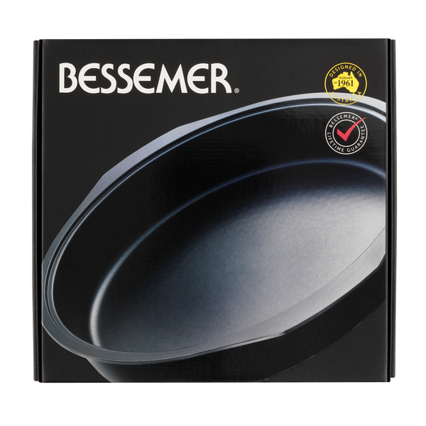 Bessemer Black Round Baking Dish 34cm